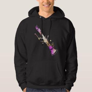 Musician Artist Music Teacher Wasserfarben Klarine Hoodie