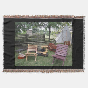Musician Band Camp Throw Blanket Decke