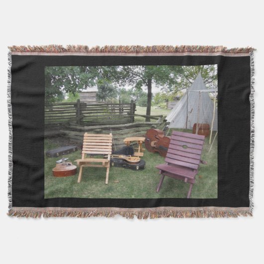 Musician Band Camp Throw Blanket Decke (Vorderseite)