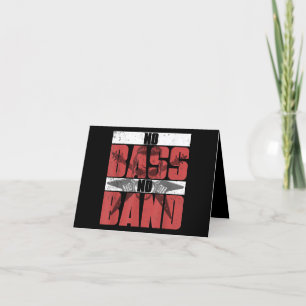 Musician Bassist Idee Bass Gitarre Dankeskarte