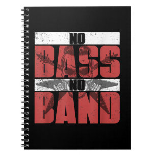 Musician Bassist Idee Bass Gitarre Notizblock