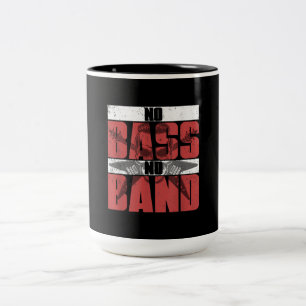 Musician Bassist Idee Bass Gitarre Zweifarbige Tasse