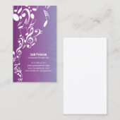 Musician Business Card Musiknoten Upflow Visitenkarte (Vorne/Hinten)