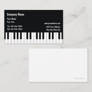 Musician Business Cards Visitenkarte