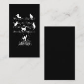 Musician Cat Lover Funny Music Notes Visitenkarte (Vorne/Hinten)