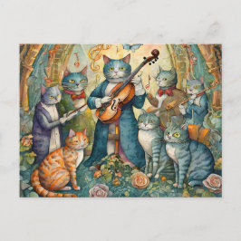 Musician Cat Postkarte