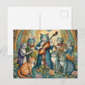 Musician Cat Postkarte (Vorne/Hinten)