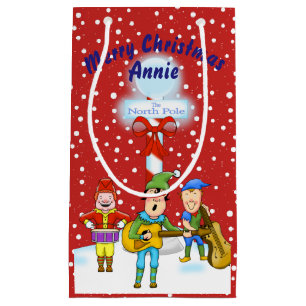 Musician Christmas Elves Geschenktasche Kleine Geschenktüte