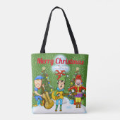 Musician Elves Christmas Tote Bag Tasche (Rückseite)
