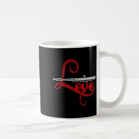 Musician Flutist Valentines Day Gift Orchestra Flu Kaffeetasse (Rechts)