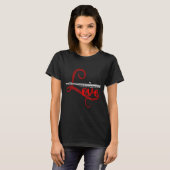 Musician Flutist Valentines Day Gift Orchestra Flu T-Shirt (Vorne ganz)