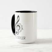 Musician Gift Music Teacher Gift Piano Lehrer Tasse (Vorderseite Links)