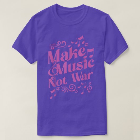 Musician Gitarre & Drummer Musik nicht Krieg 2000 T-Shirt (Design vorne)