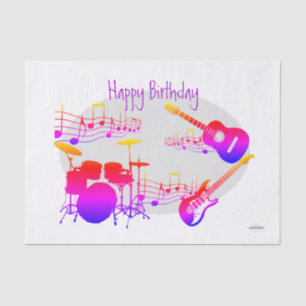 Musician Graphic Gift Tissue Design HAMbyWG Seidenpapier