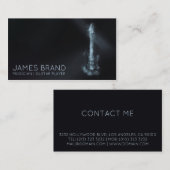 Musician Guitar Player Visitenkarte (Vorne/Hinten)