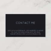 Musician Guitar Player Visitenkarte (Rückseite)