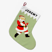 Musician Holiday Geschenke Großer Weihnachtsstrumpf (Vorderansicht (hängend))