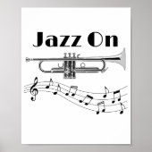 Musician Jazz auf Trompet-Player Poster (Vorne)