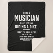 Musician Job Titel Geschenk Sherpadecke (Vorderseite)