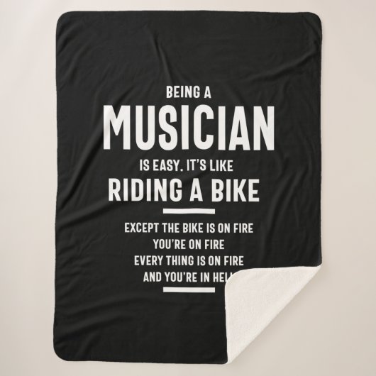 Musician Job Titel Geschenk Sherpadecke (Vorderseite)