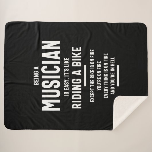 Musician Job Titel Geschenk Sherpadecke (Vorderseite (Horizontal))