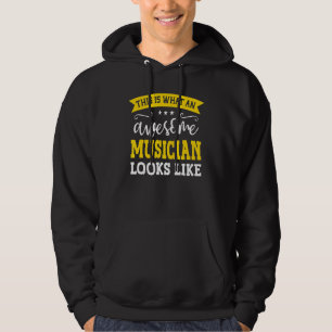 Musician Job Titel Mitarbeiter Funny Worker Profes Hoodie