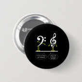 Musician Marching Band Music Funny Nothing But Tre Button (Vorne & Hinten)