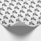 Musician Music Note Pattern Heart Geschenkpapier (Ecke)