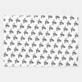 Musician Music Note Pattern Heart Geschenkpapier Set (Vorderseite 3)