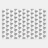 Musician Music Note Pattern Heart Geschenkpapier Set (Vorderseite 2)
