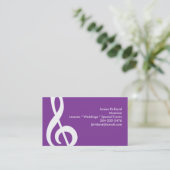 Musician Music Teacher Band Director Treble Clef Visitenkarte (Stehend Vorderseite)