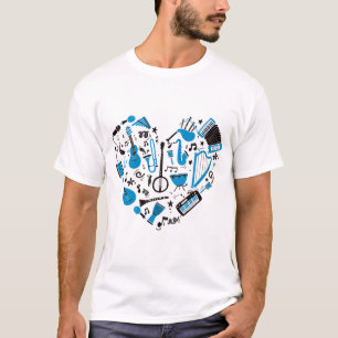 Musician Musical Instrument Heart Tool T-Shirt