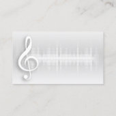 Musician Musical Musiknotens Lehrer Band Sänger Visitenkarte (Rückseite)