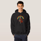 Musician Sloth Cello Player Cellists Hoodie (Vorne ganz)