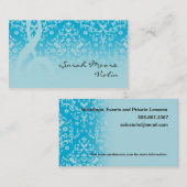 Musician Treble Clef Music Studio Lehrerin Visitenkarte (Vorne/Hinten)