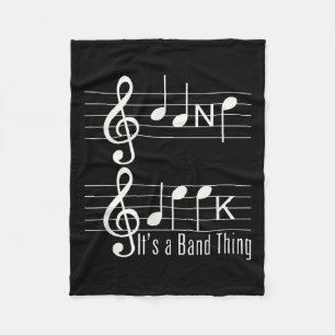 Musicians Band Geek Musiknotens Rechtschreibend Fu Fleecedecke