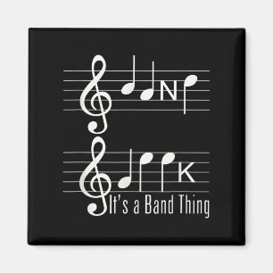 Musicians Band Geek Musiknotens Rechtschreibend Fu Magnet