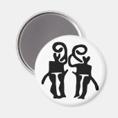 Musicians-BW Magnet (Vorderseite/Rückseite)