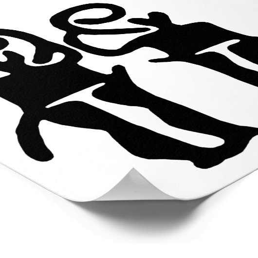 Musicians-BW Poster (Ecke)