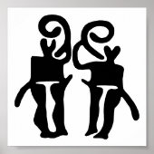 Musicians-BW Poster (Vorne)