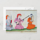 Musicians 'Costumes de la Cour et de la la Postkarte (Vorne/Hinten)