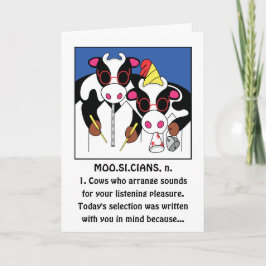 Musicians Funny Birthday Gruß Karte