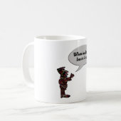 Musicians maxim “When in doubt, leave it out!” Kaffeetasse (Vorderseite Links)