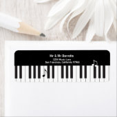 Musicians Piano Keys Rücksendeadresse (Insitu)