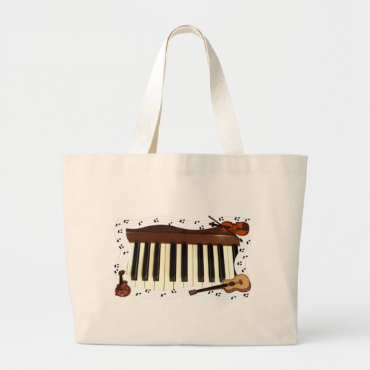 , Musicians Rock_ Jumbo Stoffbeutel (Vorne)