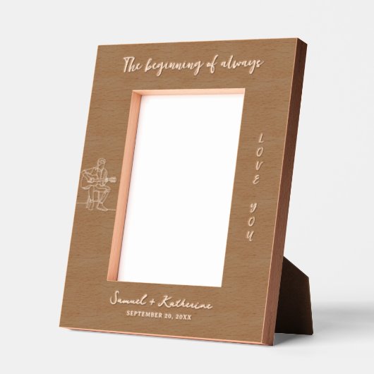 Musician's Sweet Memory Valentine Geätzte Rahmen (Links)