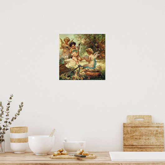 Musicische Engel Viktorianische Kunst Poster (Küche)