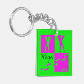 MusicToon: "Stärkere" Schlüsselkette Schlüsselanhänger (Vorderseite links)