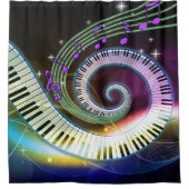 Musik 1 Duschvorhang (Vorderseite)