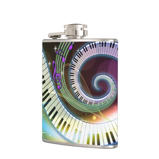 Musik 1 eingewickelte Flasche Flachmann (Links)